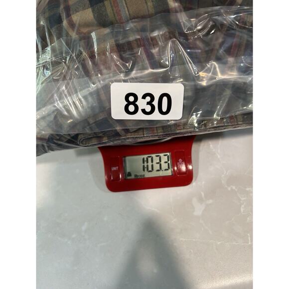 Men's Cargo Shorts Size 56 10" Inseam 100% Cotton Plaid Preppy Academia - Picture 11 of 11